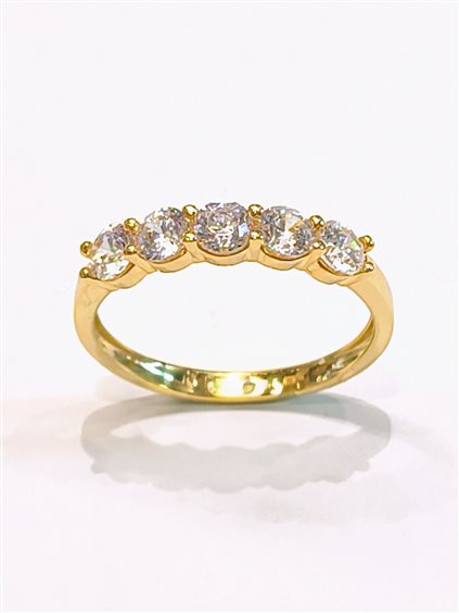 Anello Vidali Gioielli Donna in Oro giallo Zircone ANOR-83-34 - ANOR-83-34